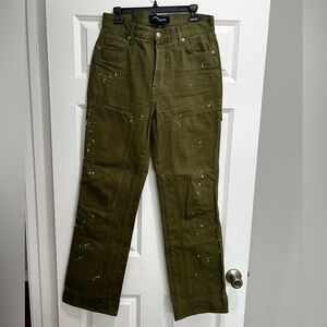 Veronica Beard Olive Green Dylan Jeans